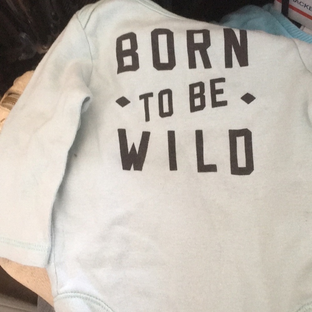Infant old navy born to be wild one piece 3-6 months